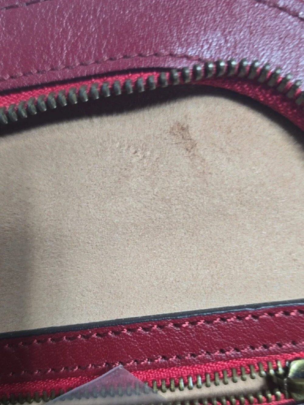 Gucci Re(Belle) Medium Wine Leather Top-Handle Satchel with Gold GG